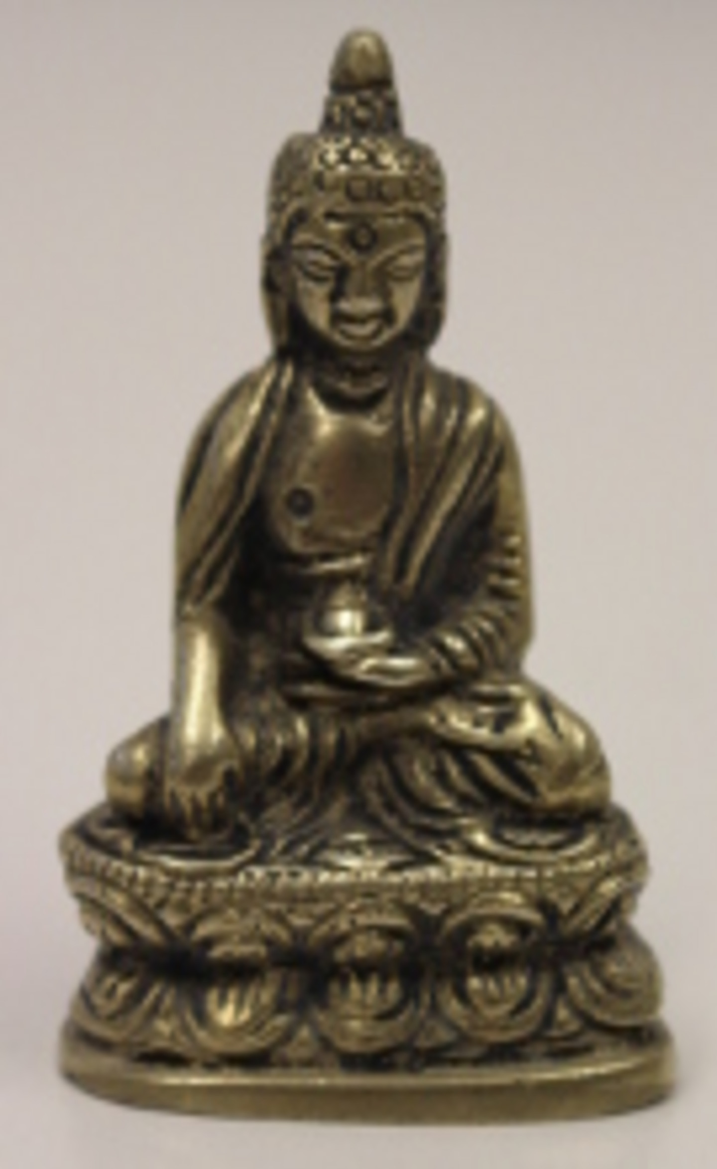 Glänzende Buddha-Figur